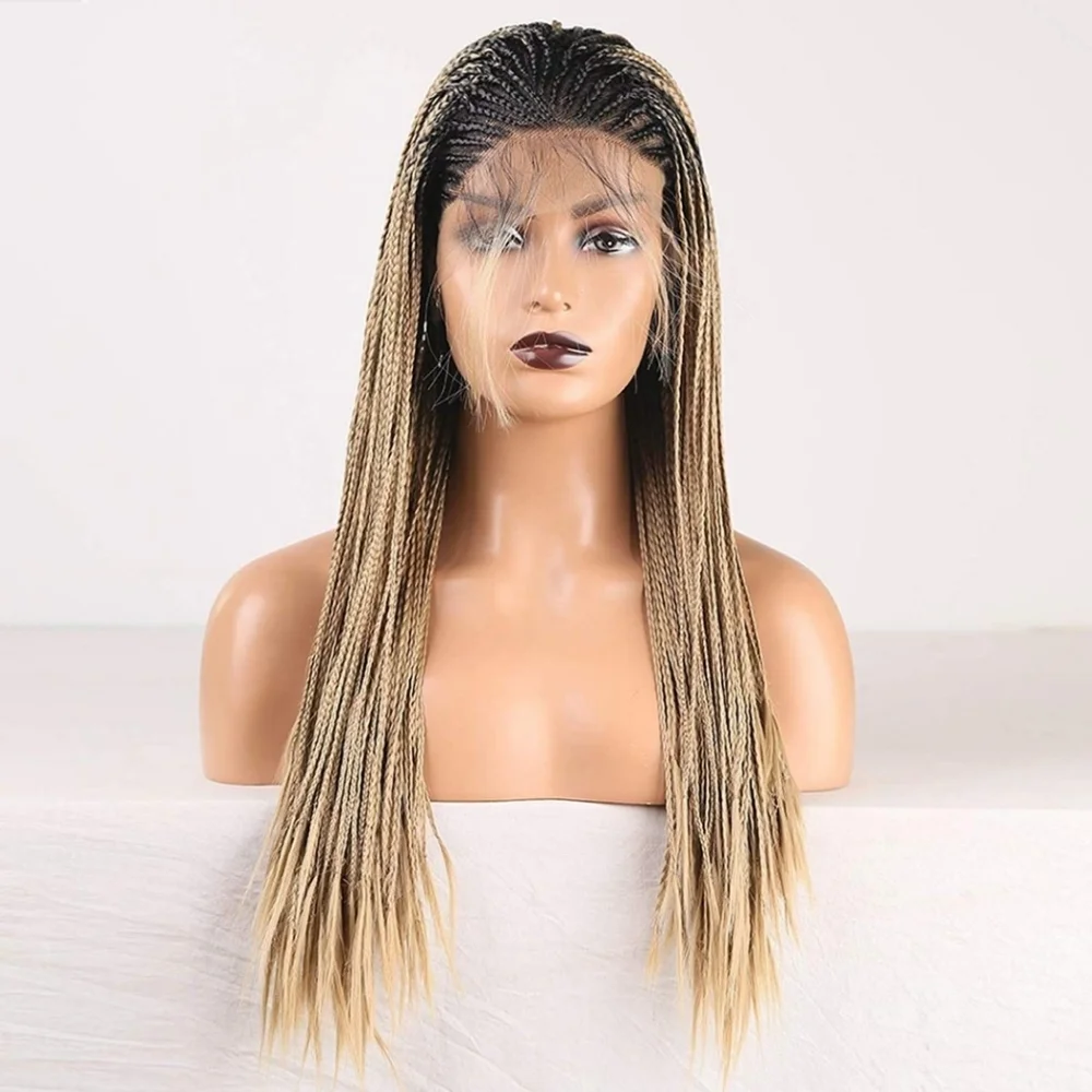 Blooming Hair Lace Front Box Braided Lace Wig